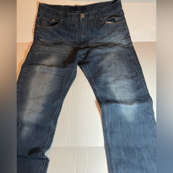 Men’s Mecca Dark Wash Denim Jeans Y2K Everyday Fashion Wear Sz. W38 X L32 - Picture 12 of 15